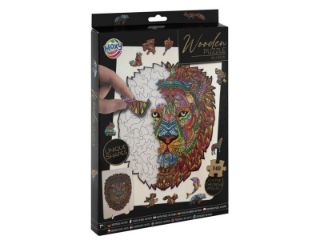 Obrázek z Dřevěné puzzle 140 dílků - lev 